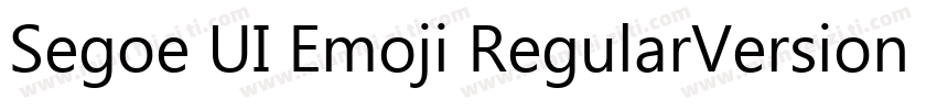 Segoe UI Emoji RegularVersion 140字体转换